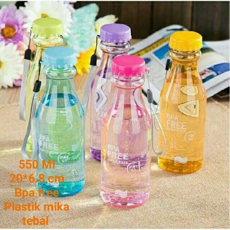 BOTOL MINUM UNIK BPA FREE /BOTOL MINUM TRANSPARANT SODA/ BOTOL MINUM SODA-3