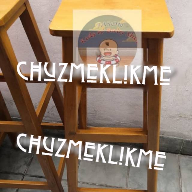 Kursi kayu 100 cm/kursi kayu tinggi 100 cm/kursi kayu tinggi 1 m