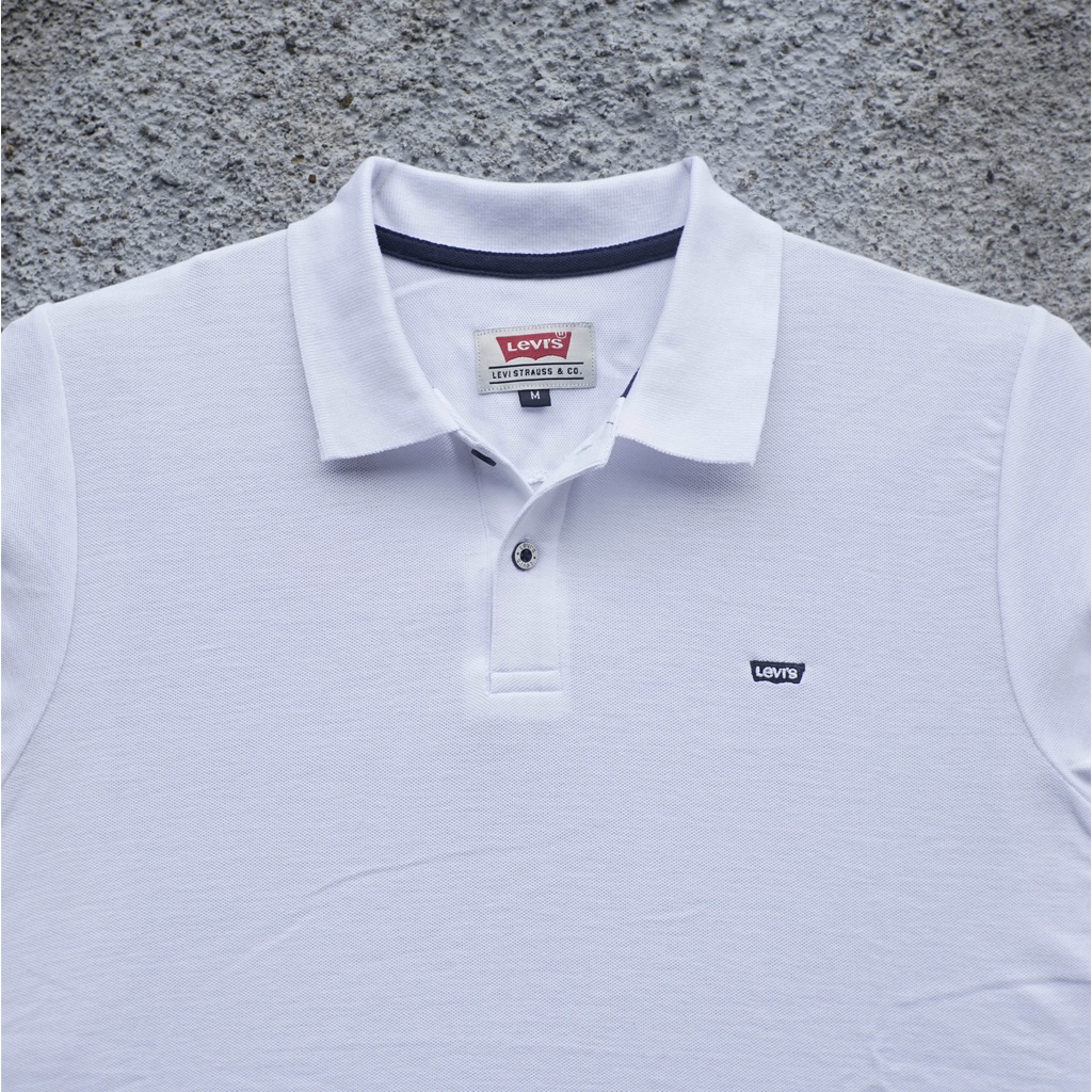 Kaos Pique Polo Levi's - Putih