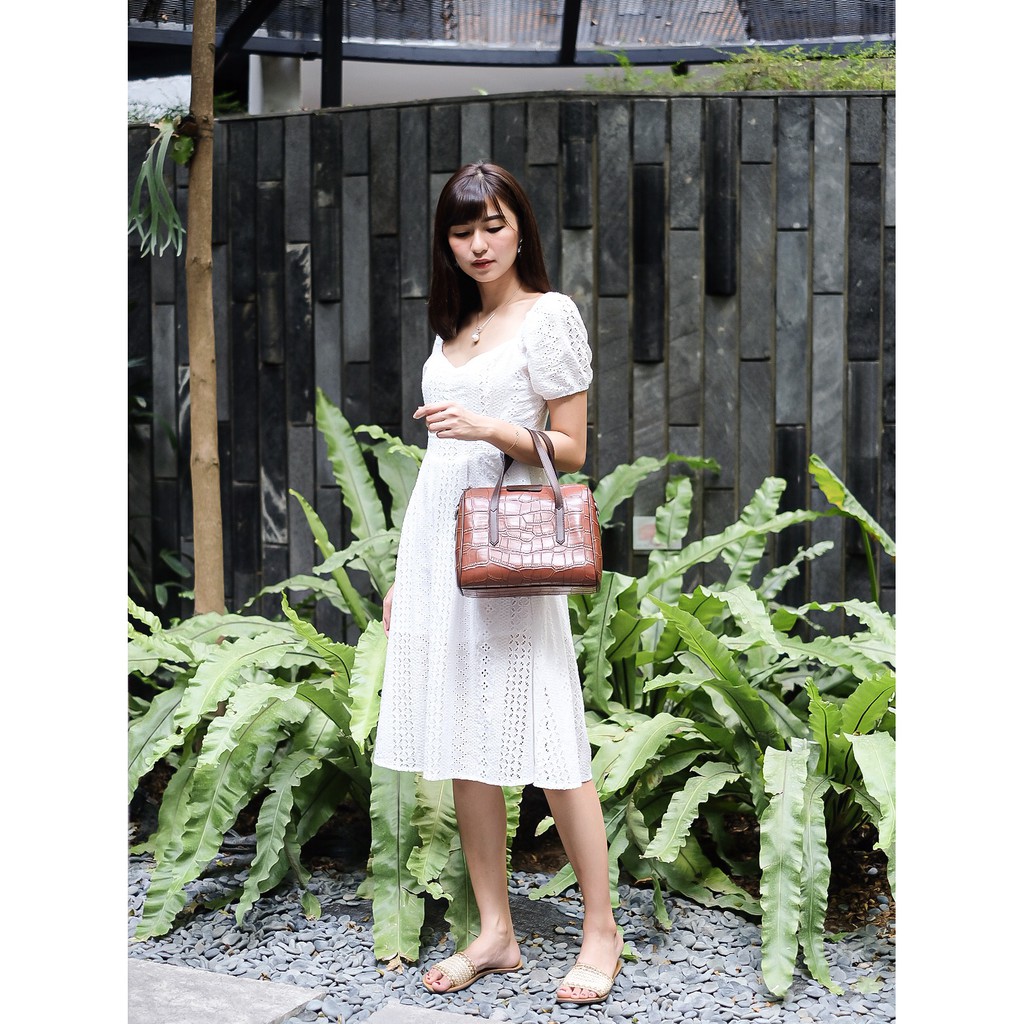 Becca Croco Handbag + Slingbag by Nonataliashop