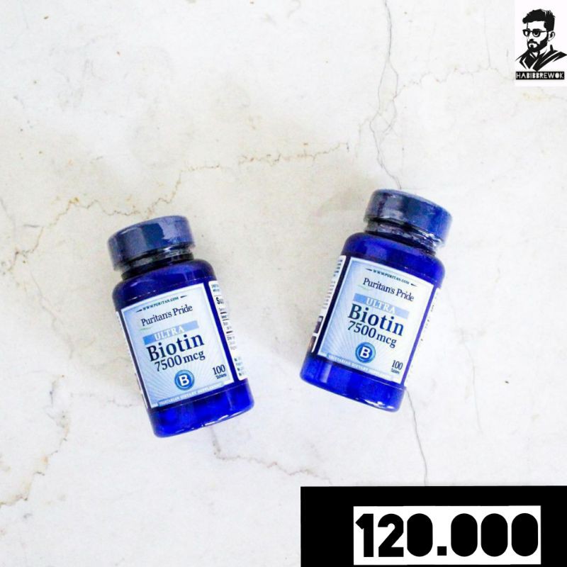 Biotin puritan 7500/10000mcg isi 100