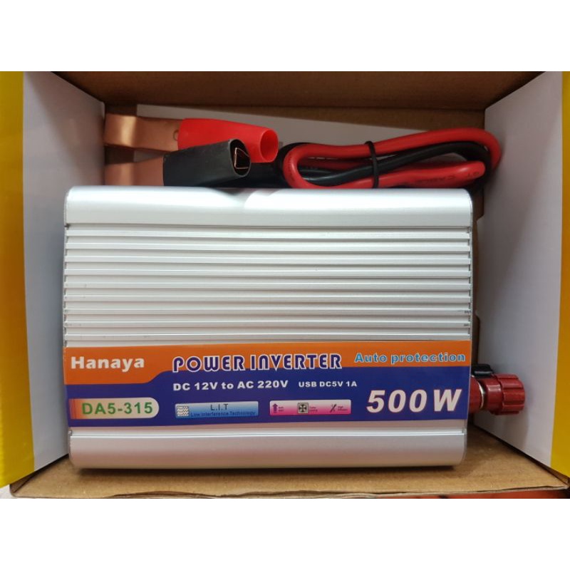 Power Inverter 500 Watt DC TO AC Inverter Hanaya 500W