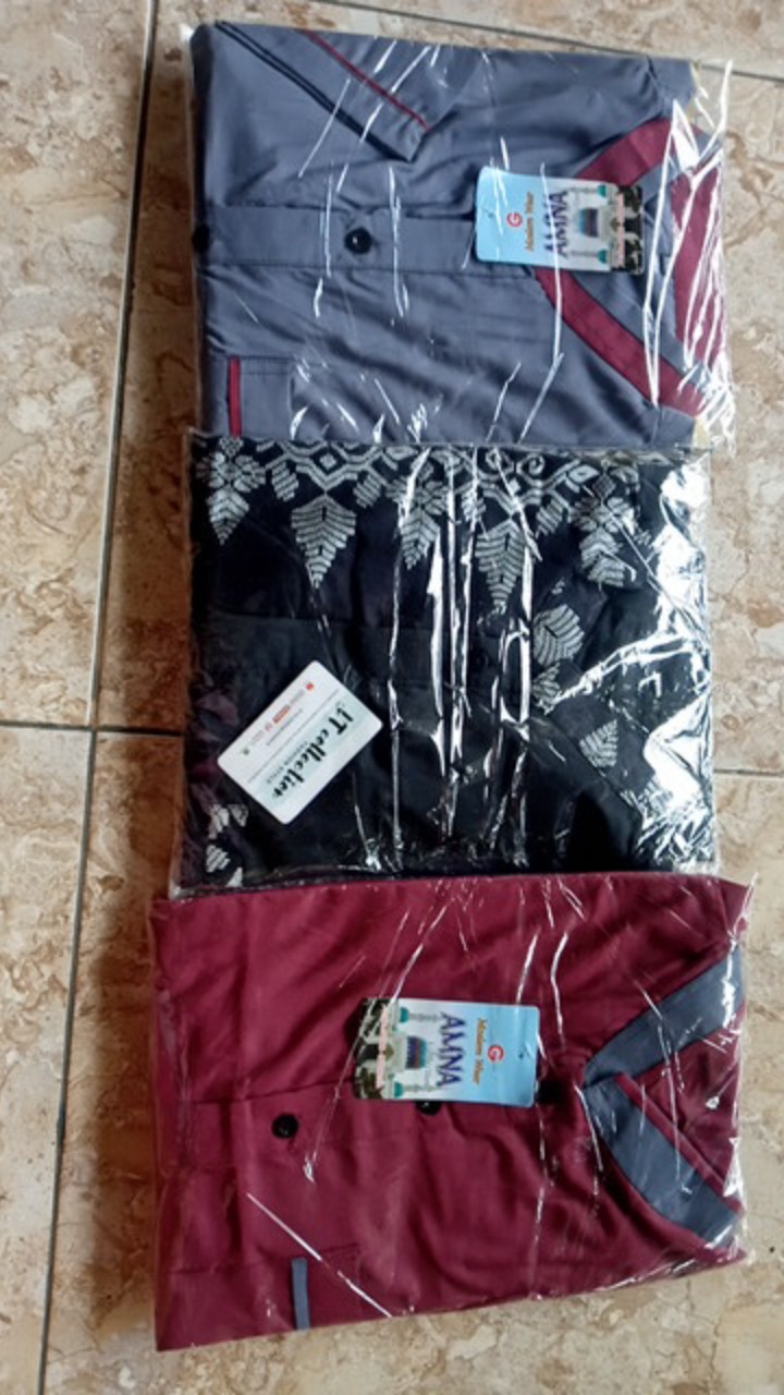 Cod- Dt Collection Kemeja Hem Batik  Pekalongan Kombinasi Kerah Koko