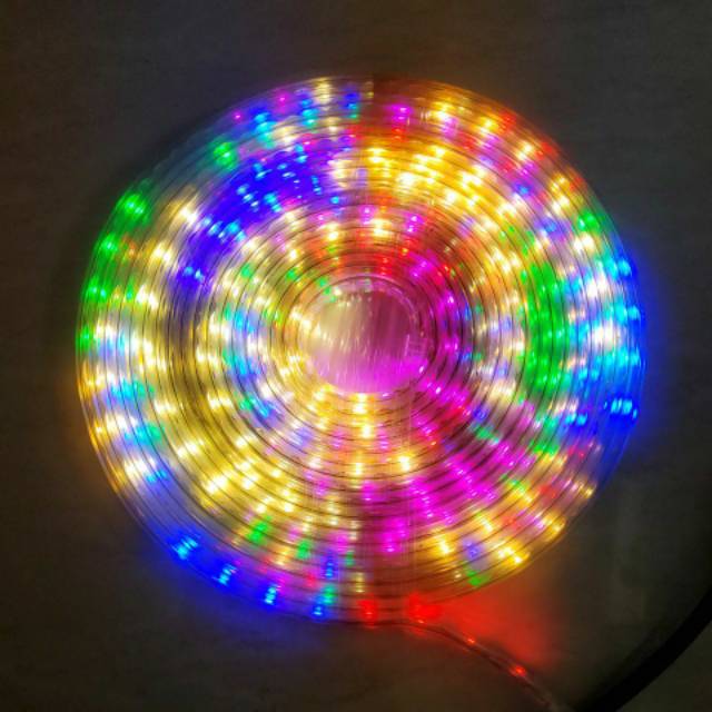 Lampu LED strip Selang RGB 2835 3528 SMD Rope Light warna warni/ Merah Putih Full