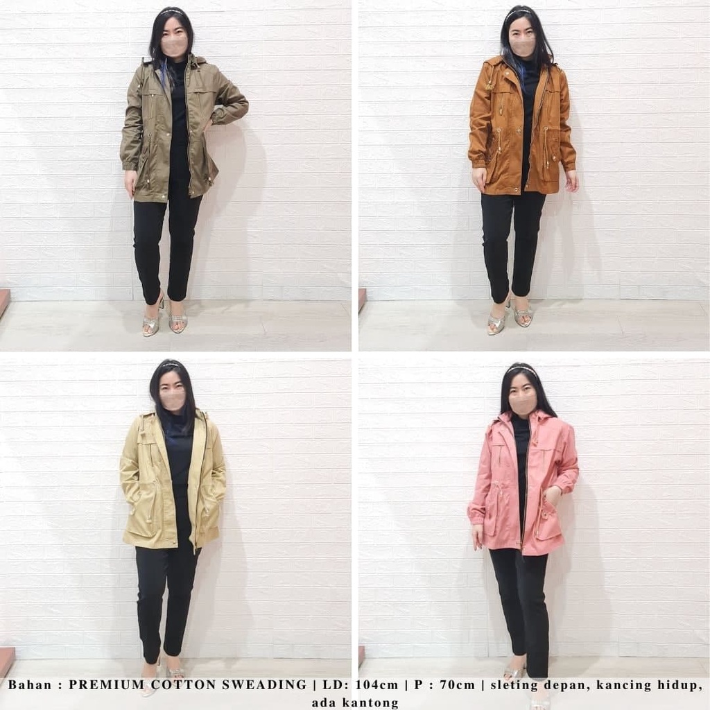 1532 parka jacket premium jaket wanita hoodie