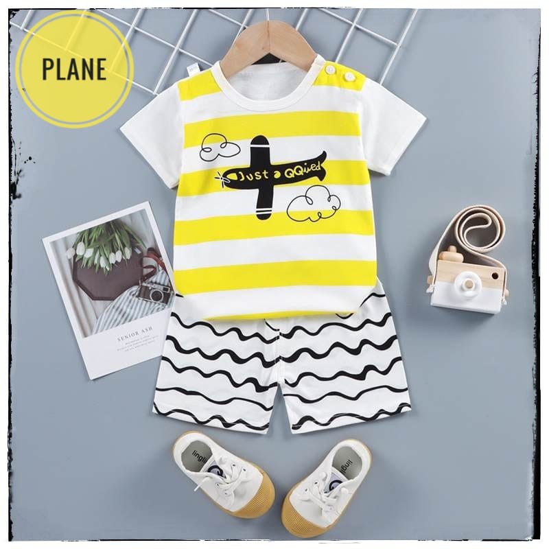 Pakaian Bayi Playset Baju Bayi Setelan Import LENGAN PENDEK Termurah