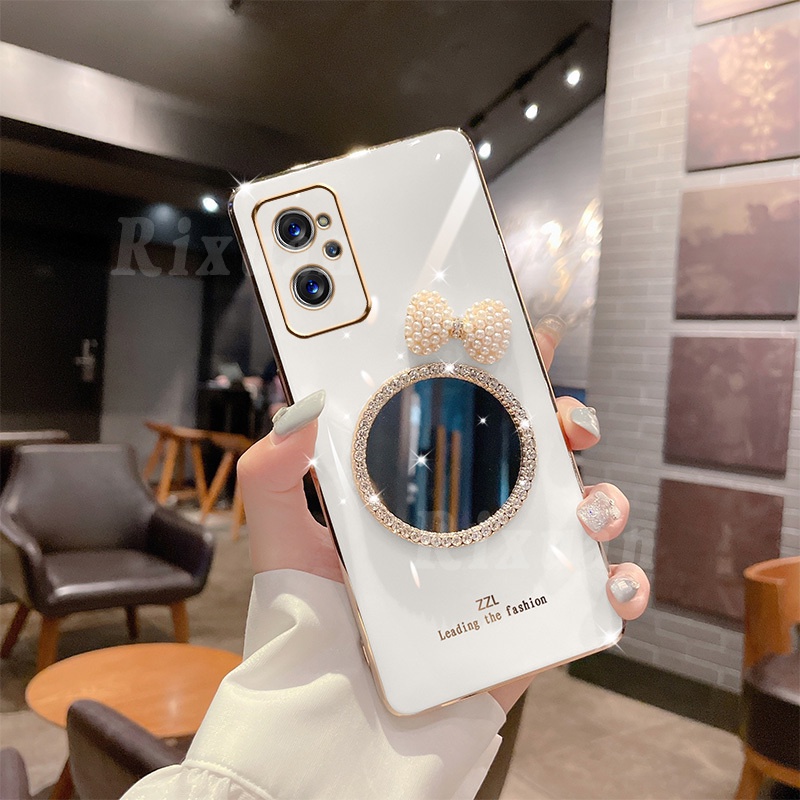 Casing Soft Case OPPO A96 A76 A95 A55 A54 A16 A15 A74 A94 A53 A3S A5S A7 A12 A52 A92 Aksen Pita Mutiara