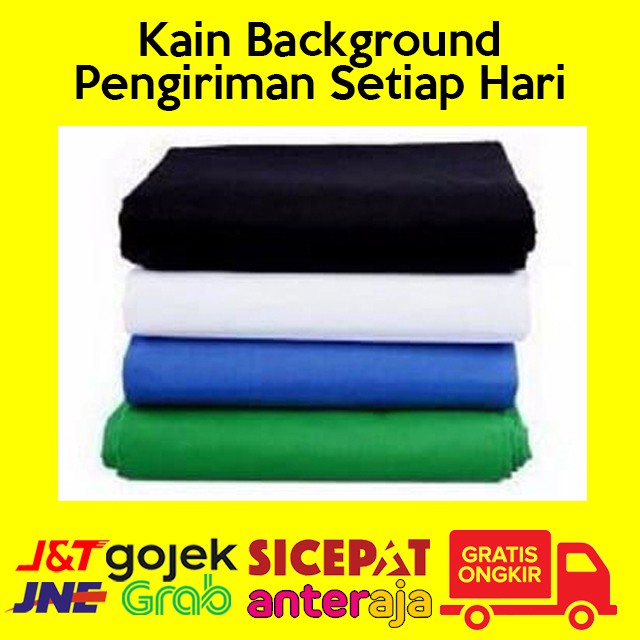 Kain green screen biru putih merah 75gr background foto