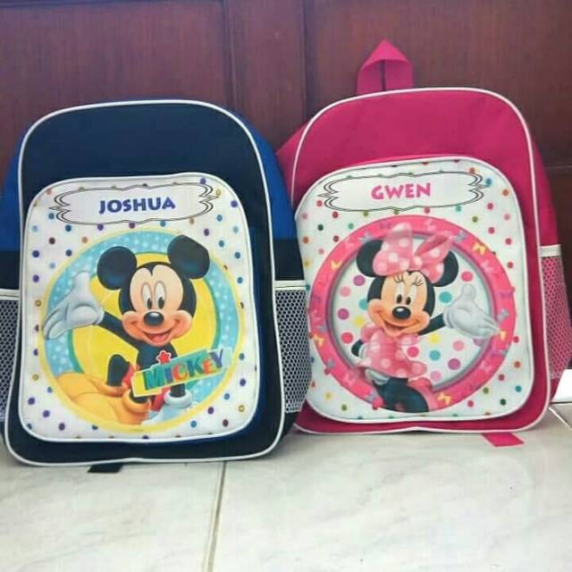 Tas souvenir ultah anak custom nama