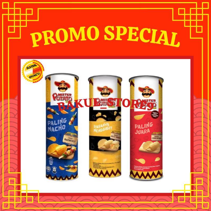 PROMO MISTER POTATO CRISPS 85 GR KRIPIK KENTANG TERMURAH