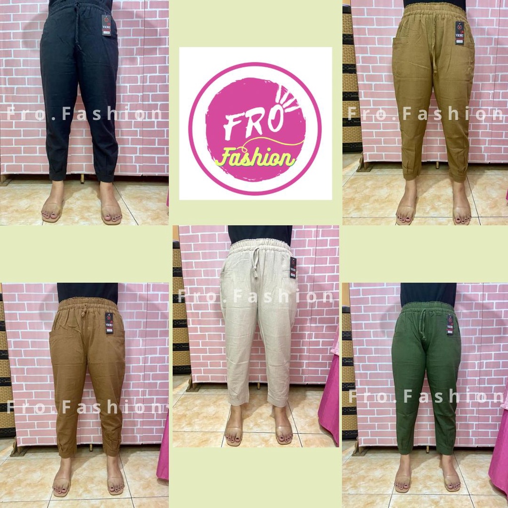 Celana Panjang Wanita Crinkle Baggy Pants 7 8 Terbaru