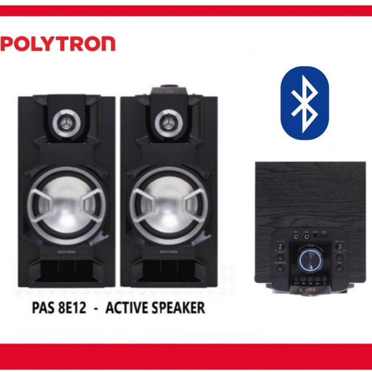 PROMO POLYTRON SPEAKER AUDIO PAS 8E12 PAS8E12 USB BLUETOOTH