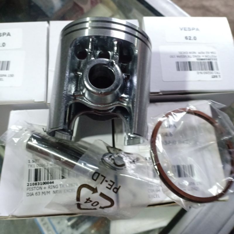 piston set seher Vespa tk racing size 63 64