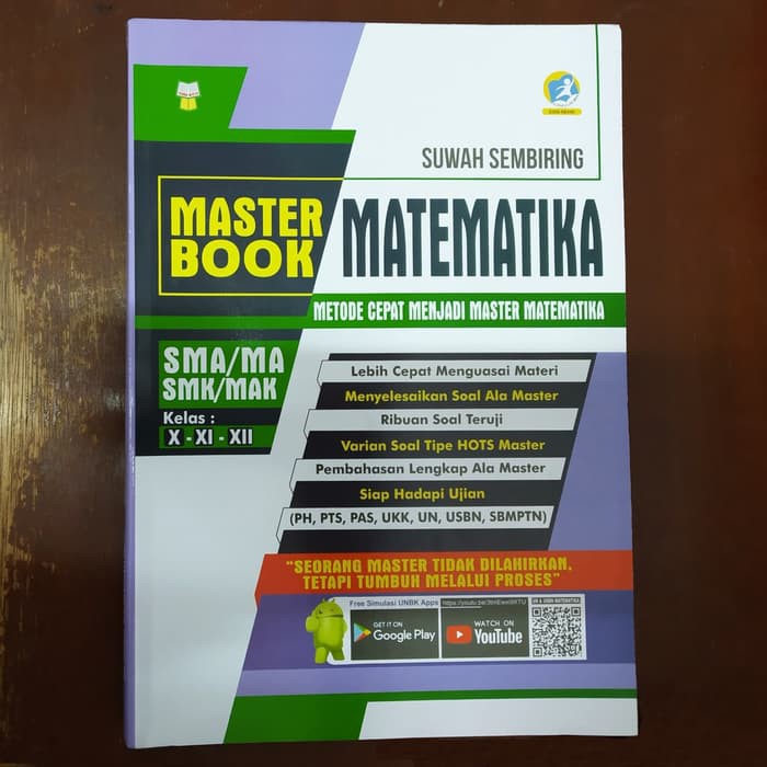 BUKU MASTER BOOK MATEMATIKA SMA Cara Cepat Menjadi Master Matematika
