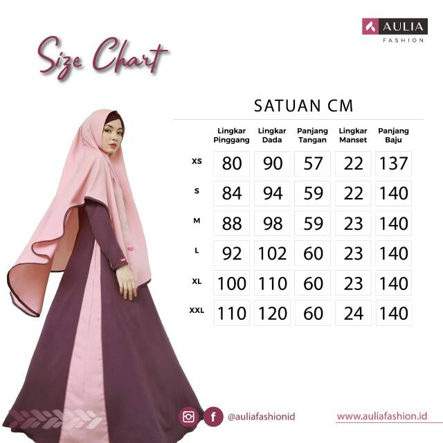 Gamis Aulia Fashion Kayseri coral grey