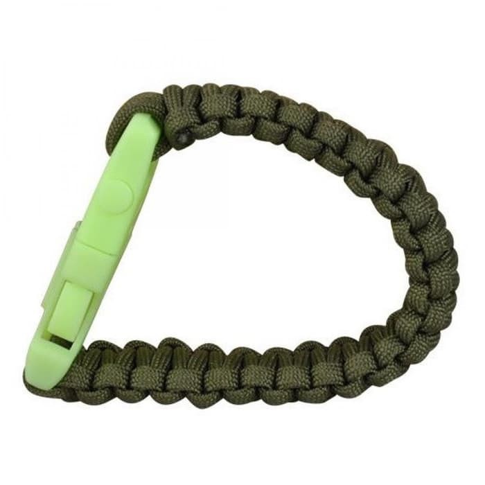 EDC Gelang Survival Glow in the Dark + Magnesium Fire Starter -ED21