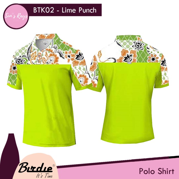 Birdie Batik Btk02 Golf Shirt Male Kaos Golf Polo Pria Kaos Olahraga 1