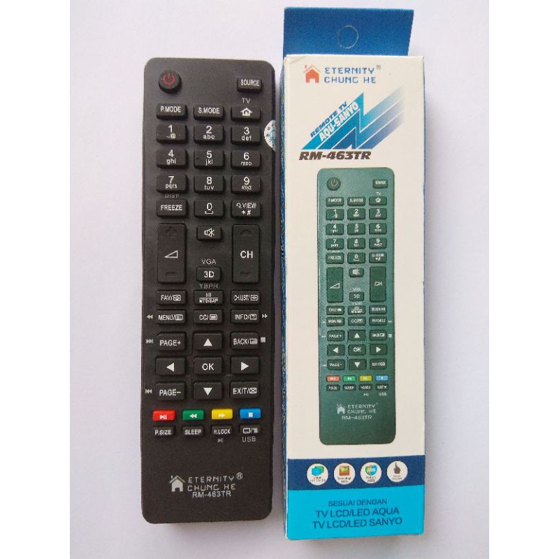 REMOT / REMOTE TV LCD / LED SANYO / AQUA  LE32AQT1000 / HAIER CHE