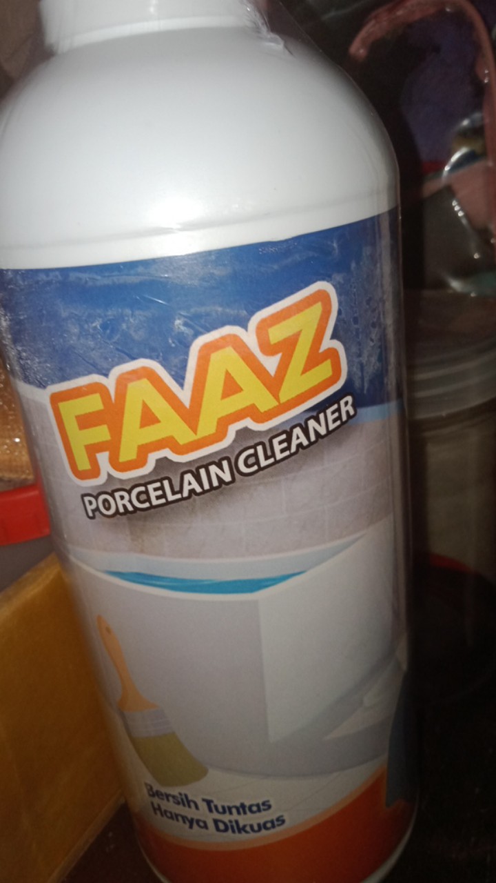 Faaz Pembersih Serbaguna Porcelain Cleaner 1000ml (free 1 Pasang Sarung Tangan Plastik Dan Kuas)