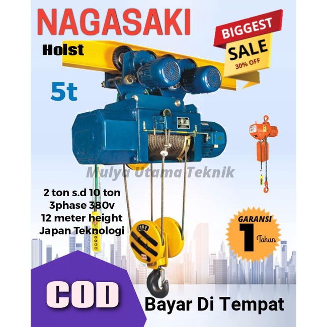 Wire Rope Hoist 5 ton 615c