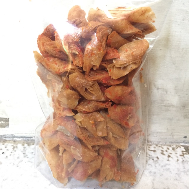 

Keripik Kulit Lumpia enak renyah mini pack Original / Balado / Pedas asin