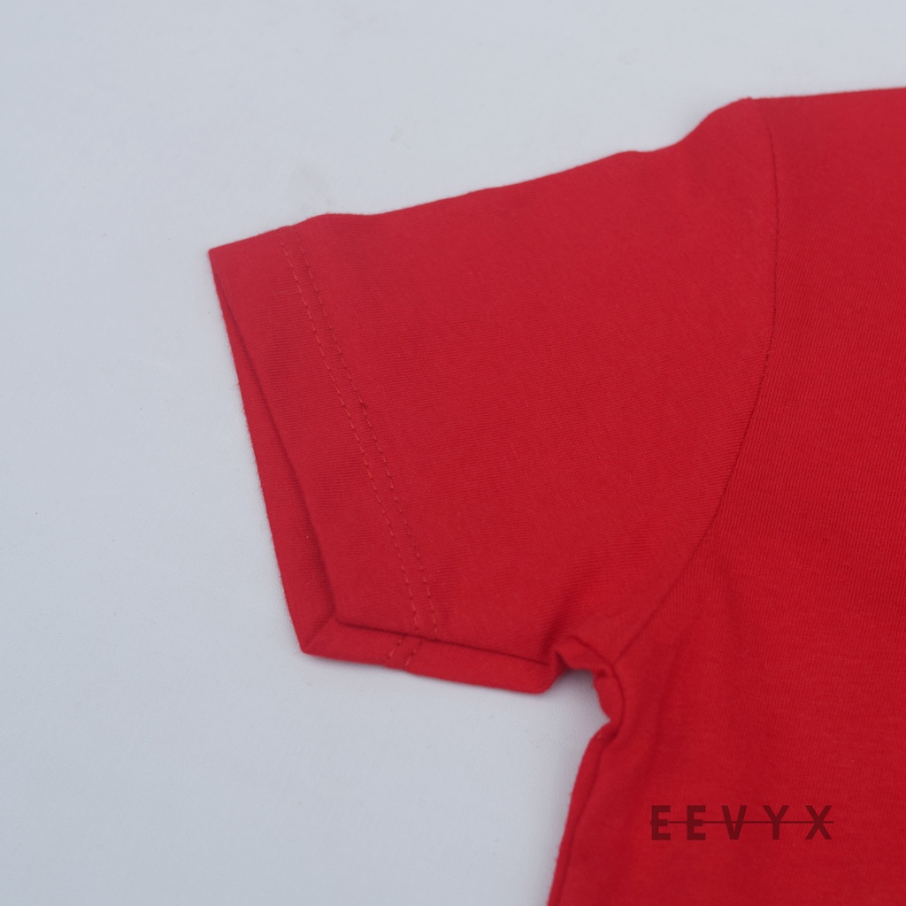 Kizzu Baju Kaos Distro Anak Laki Laki Umur 1-12 Tahun Bahan Cotton - Bear Merah - Eevyx Store