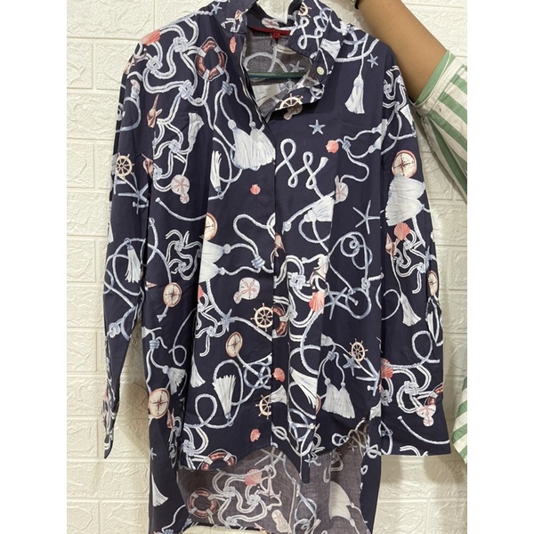 PRELOVED BENANG JARUM- NAUTICAL SHIRT (SIZE XL)
