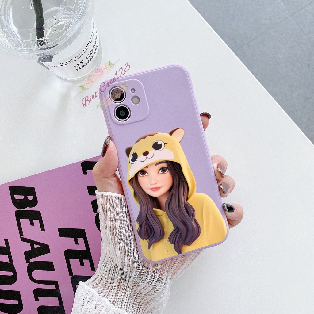 CASE CASING SOFTCASE SILIKON MACARON PELINDUNG KAMERA WOMAN BEAUTIFUL  OPPO VIVO SAMSUNG XIAOMI REALME IPHONE ALL TYPE BC6183