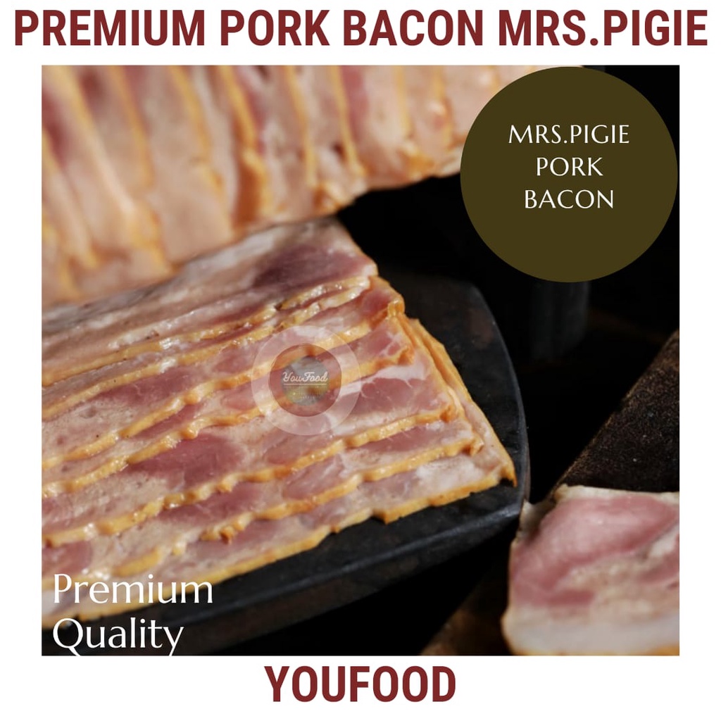 

Pork Bacon Premium - Less Fat / Daging Babi Bacon Premium 500gr