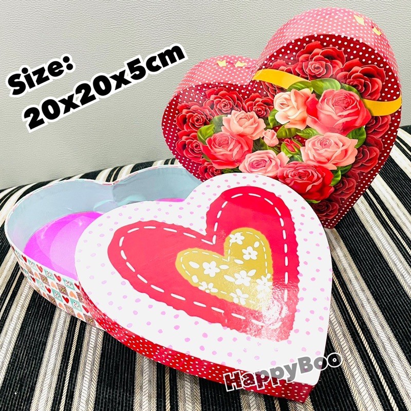 kotak kado love pipih high quality tebal box kado love box kdo valentine heart shape hammpers