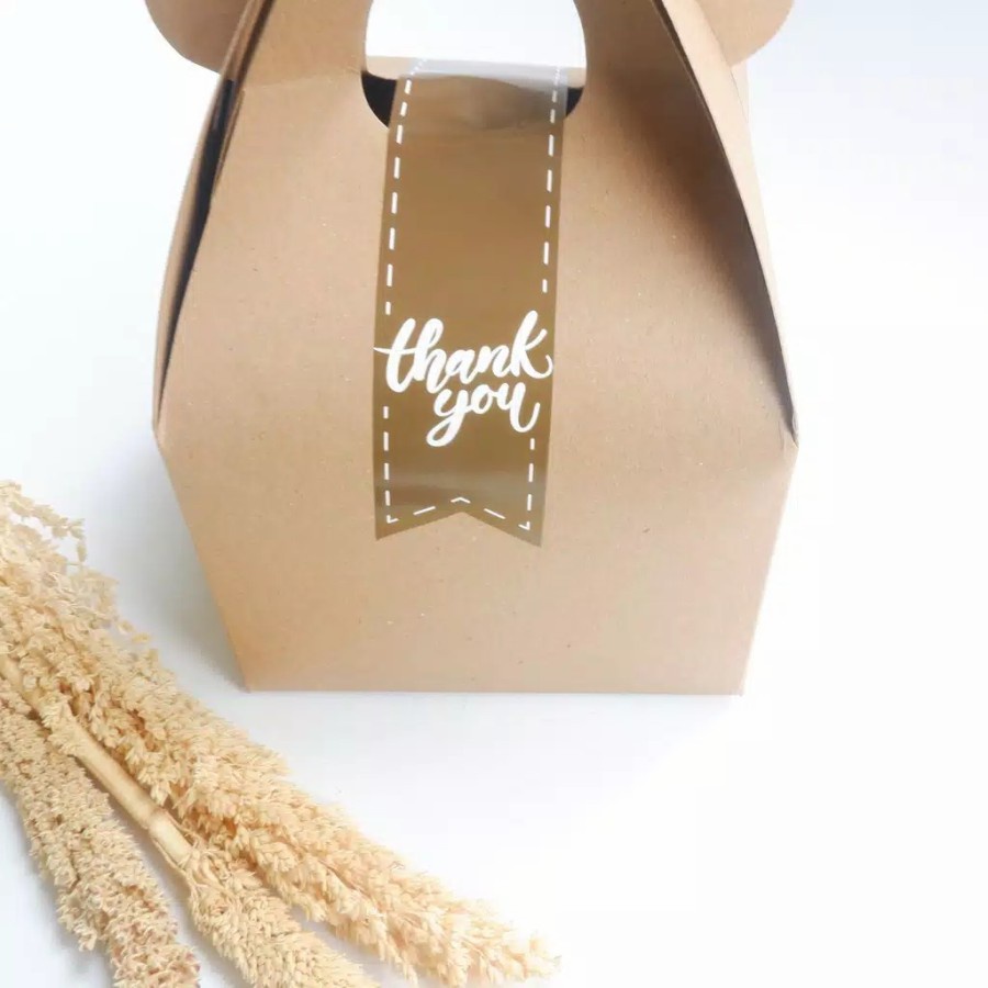 

[HARGA 10PCS] STICKER SEAL "THANKYOU" 4 x 19.5 cm