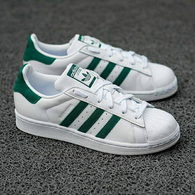 adidas superstar mens green