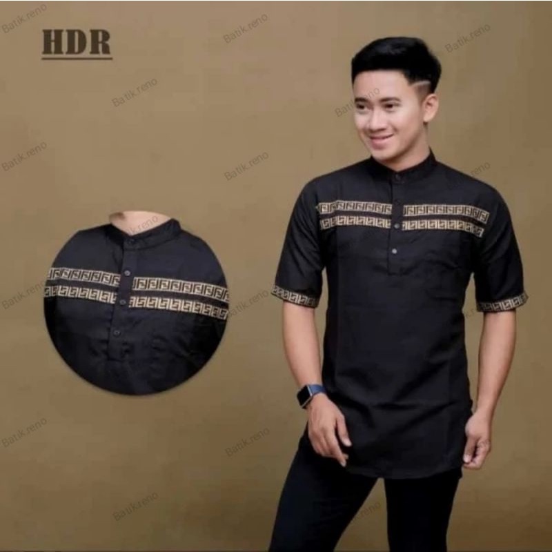 Koko Kurta Lengan Pendek Matt Katun Toyobo Adem Tebal Halus Terlaris