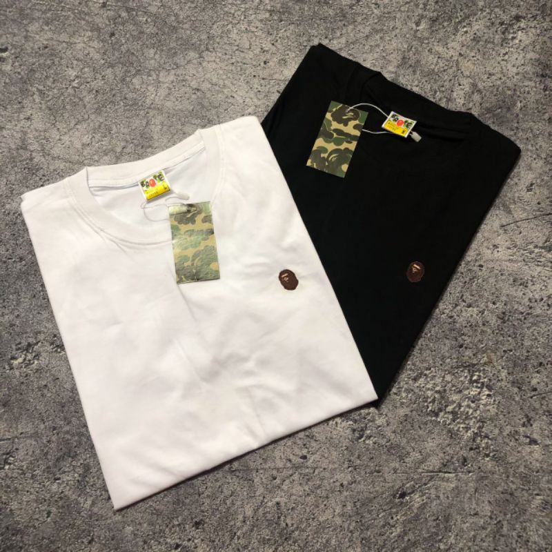KAOS TSHIRT A BATHING APE SMALL APE HEAD- BAJU KAOS A BATHING APE PREMIUM