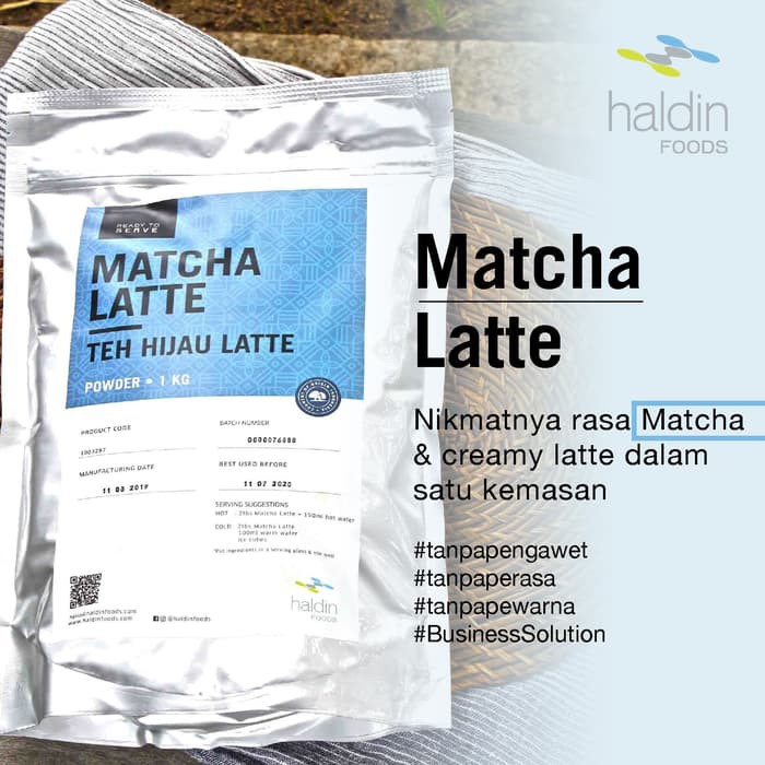 

Matcha Latte Powder - Teh Hijau Bubuk by HaldinFoods