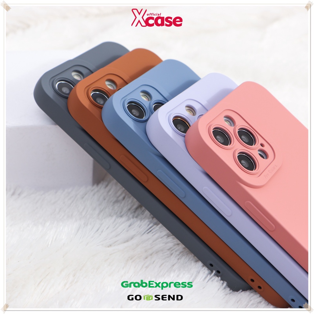 Casing iPhone 7 8 SE 7+ 8+ X XR XS 11 12 13 MINI PRO MAX Silicone Matte Edge ProCamera Case (4)