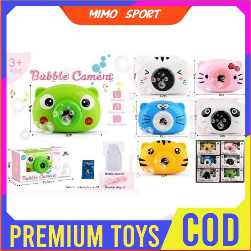 Mainan Permainan Maenan Edukasi Mandi Anak Bubble Camera Kamera Mesin Alat Pembuat Busa Mainan Gelem
