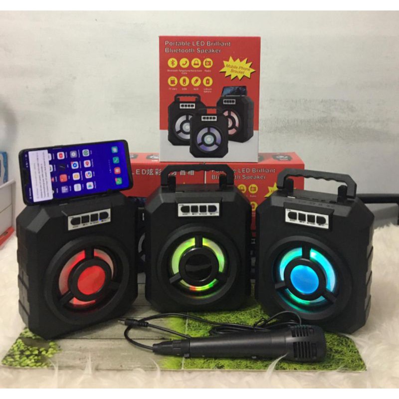 Speaker Bluetooth karaoke YD 669 free Microphone Speaker Termurah