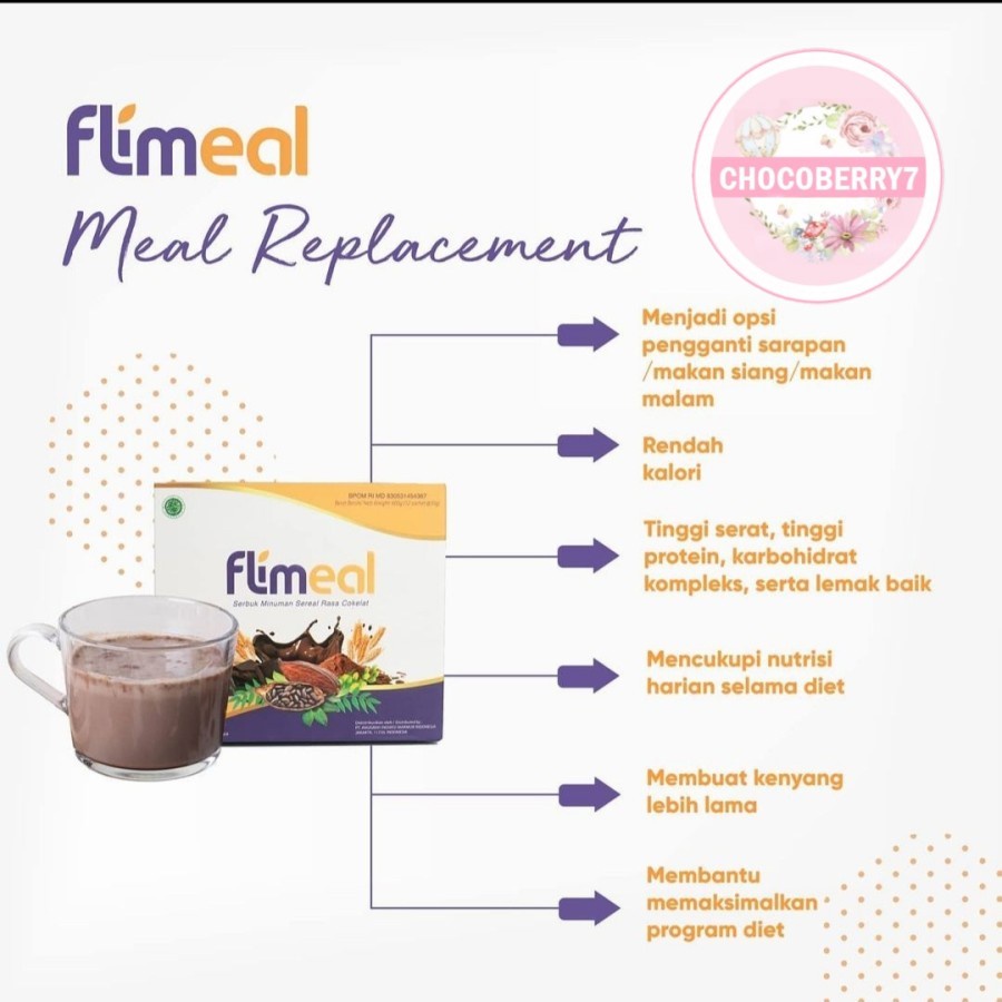 Flimeal Meal Replacement by Flimty Beli 2 Box Free Shaker