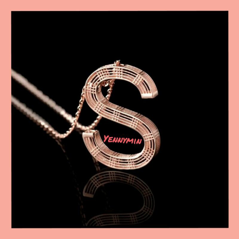 KALUNG UBS ALPHA BOLD HURUF S EMAS ASLI UBS KADAR 750