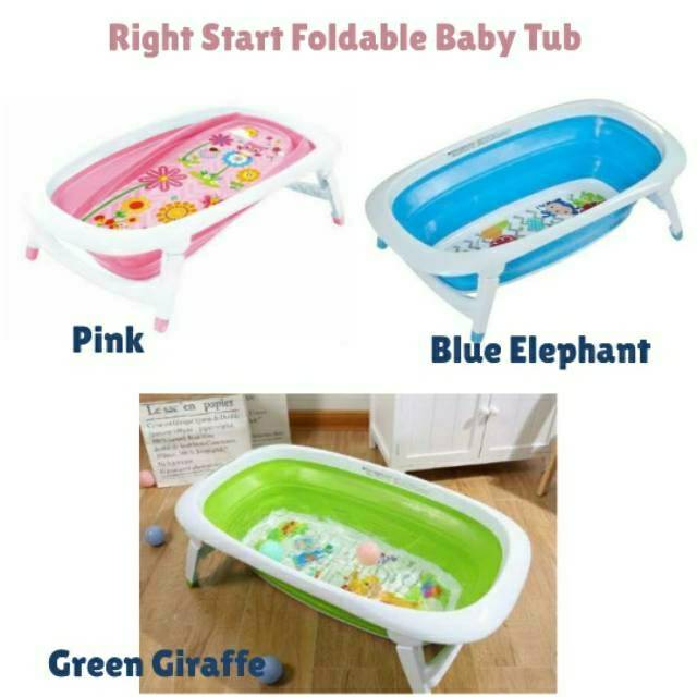 Right Start Foldabel folding Baby bathtub bath tub bak mandi lipat