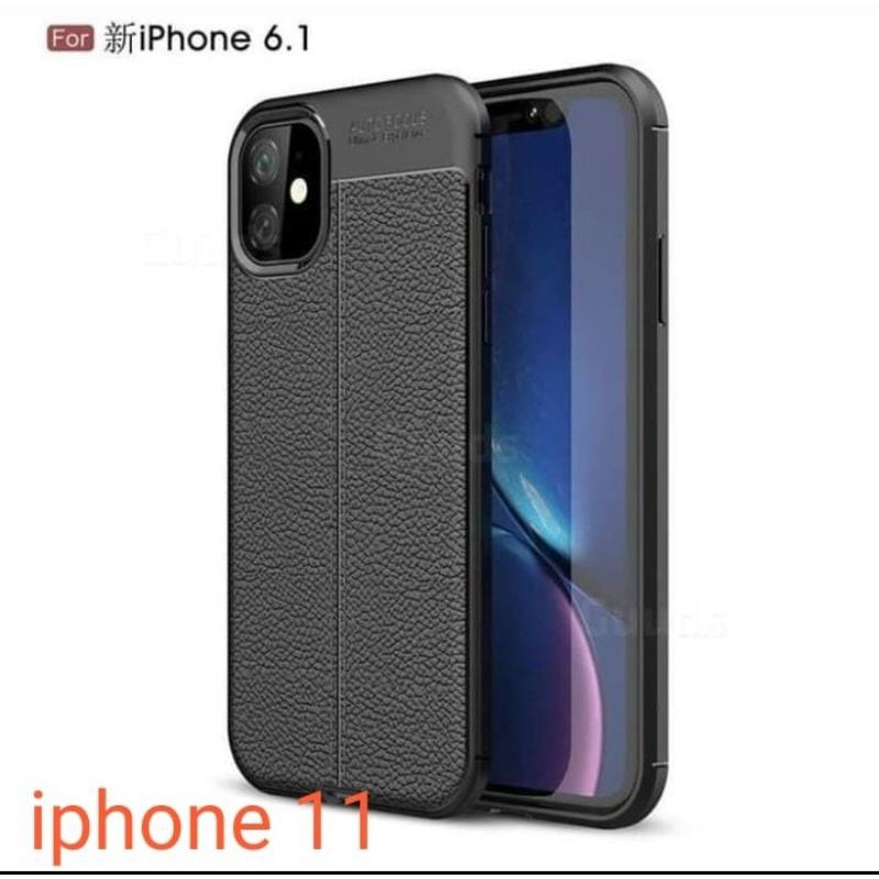 Black Case jelly auto focus Kulit Jeruk Iphone 11