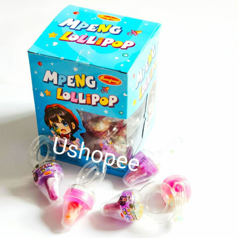 

Permen Mpeng lolipop Ranjani (isi: 24pcs @ 7g)