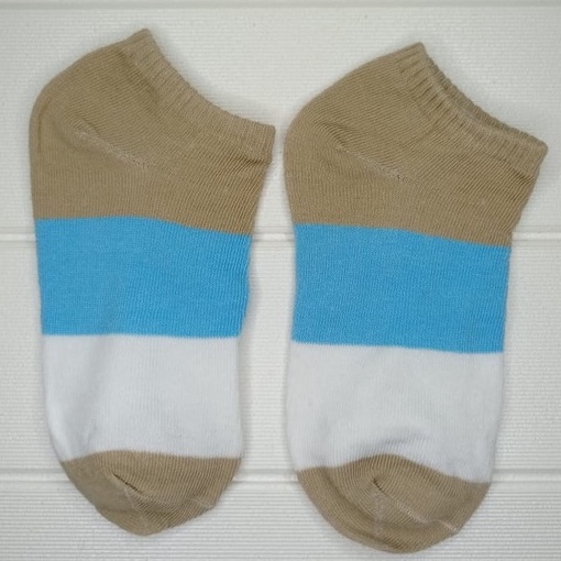 ❤️GTB❤️ Kaos Kaki Pendek Semata Kaki Ankle Cute Short Socks Kaos Kaki Polos-3 WARNA COKLAT