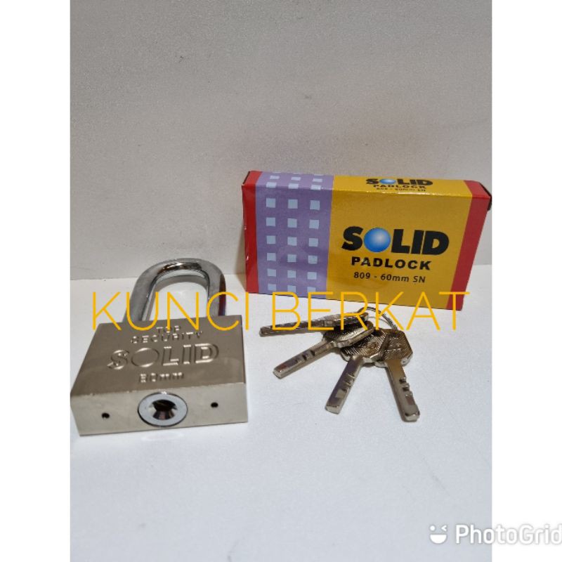 Gembok Solid 809 60mm SN Long/GM Solid 809