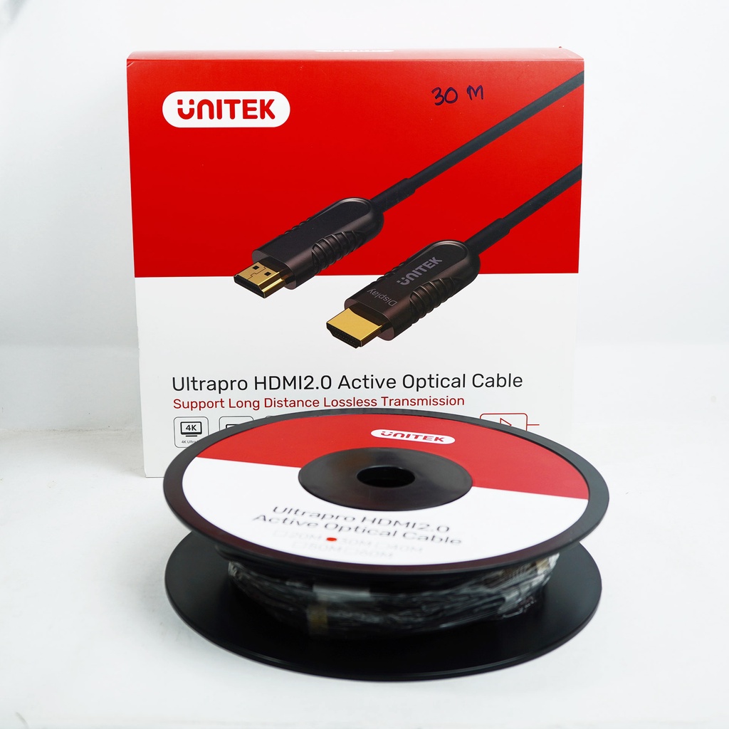 KABEL HDMI UNITEK 30M 2.0 C1031BK OPTIC AKTIF