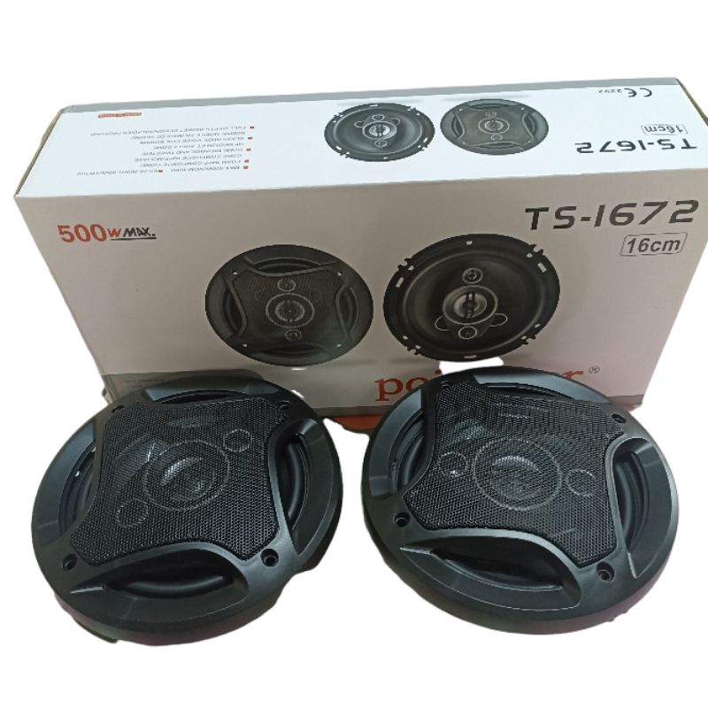 PCINENER Speaker Subwoofer Mobil 6 Inch Hi Fi 500W 2PCS - TS-1672