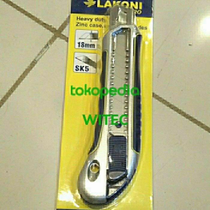 

Segera Miliki 101001 Pisau Cutter Heavy Duty 18 Mm Cutter Knife Lakoni Pro Bergaransi