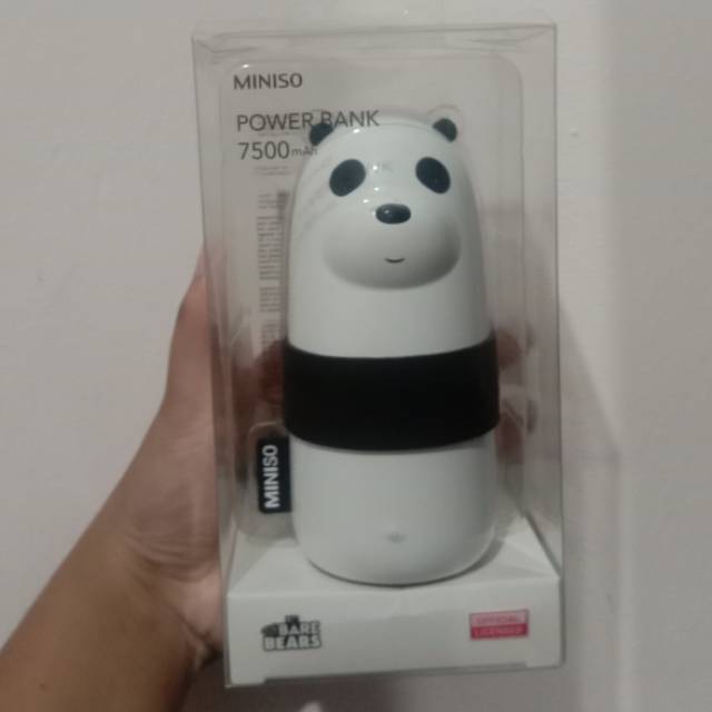 Miniso Official  7500mAh  Powerbank Handphone We Bears Bare