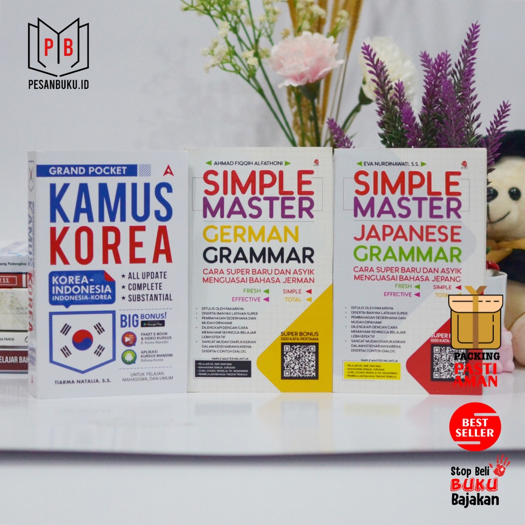 PAKET 3 BUKU BELAJAR BAHASA ASING (JEPANG, KOREA, JERMAN)